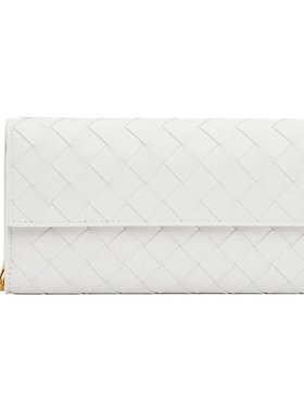 bottegaveneta葆蝶家女士白色迷你单肩包