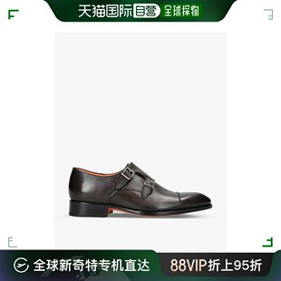 Santoni Carter 男士 香港直邮潮奢 双搭扣皮质鞋