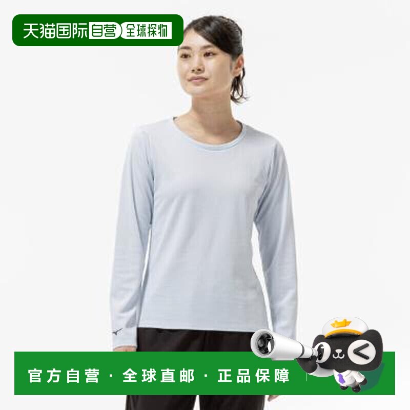 日本直邮Mizuno Breath Thermo圆领舒适长袖纯色 常规T恤 女款