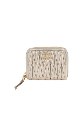 MIU MIU 女士钱包 5MM268AFPPF0846 SS2025 花色 徽标钱包