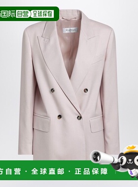 1h可退 香港直邮MaxMara 麦斯玛拉 女士 WOOLBLEND 造旧浅褐色双