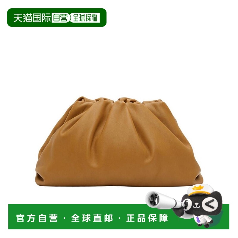 【99新未使用】香港直邮Bottega Veneta BV 23FW 徽标抽褶手拿包