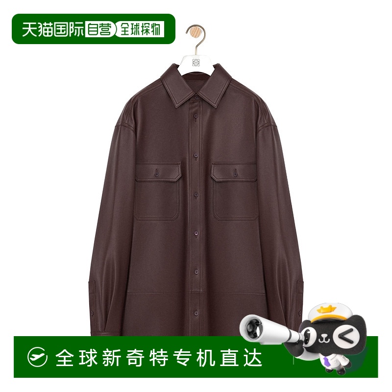 1h可退 香港直邮LOEWE 男士衬衫 H526Y31L503270 AW2025 深棕色