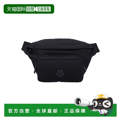 香港直邮MONCLER 男士腰包 5M00005M6256999 SS2025 黑色 Durable