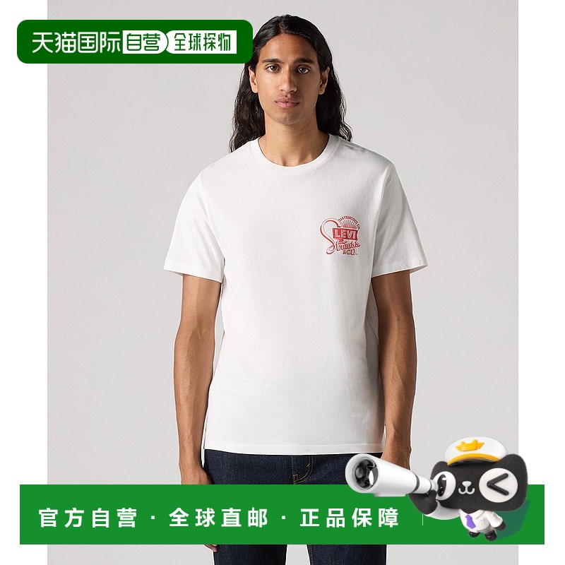1h可退 日本直邮Levi's 男士标准版图案T恤  224911877纯棉
