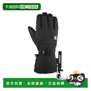 自营欧洲直邮Millet Grands Montets黑色聚酯纤维保暖滑雪手套男