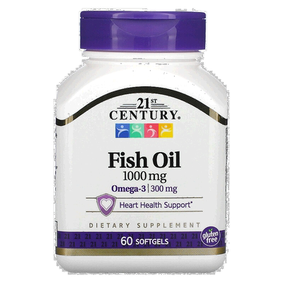 香港直发21st century21世纪欧米伽-3软凝胶60粒