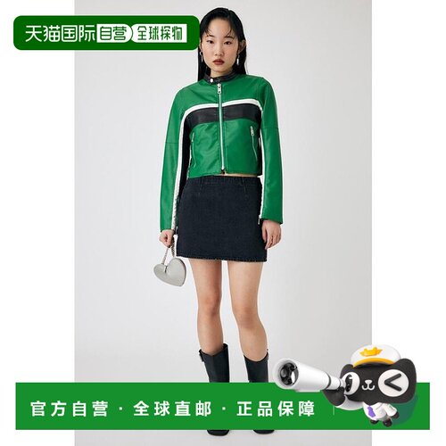 日本直邮MOUSSY 牛仔迷你短裙 [MO1164EW030977]包臀裙a字裙