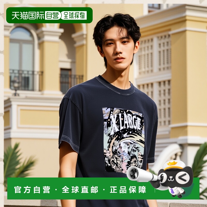 1h可退 日本直邮XLARGE 男女同款COMIC印花短袖T恤 101252011046