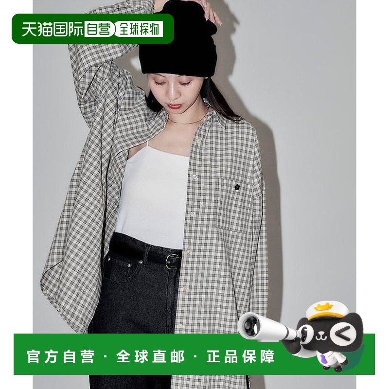 日本直邮MARY QUANT × PUBLUX Logo刺绣大号衬衫宽松休闲男装