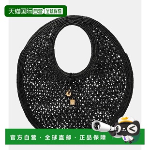 香港直邮Jacquemus Spiaggia 女士 Rond 拉菲草编织手 1h可退