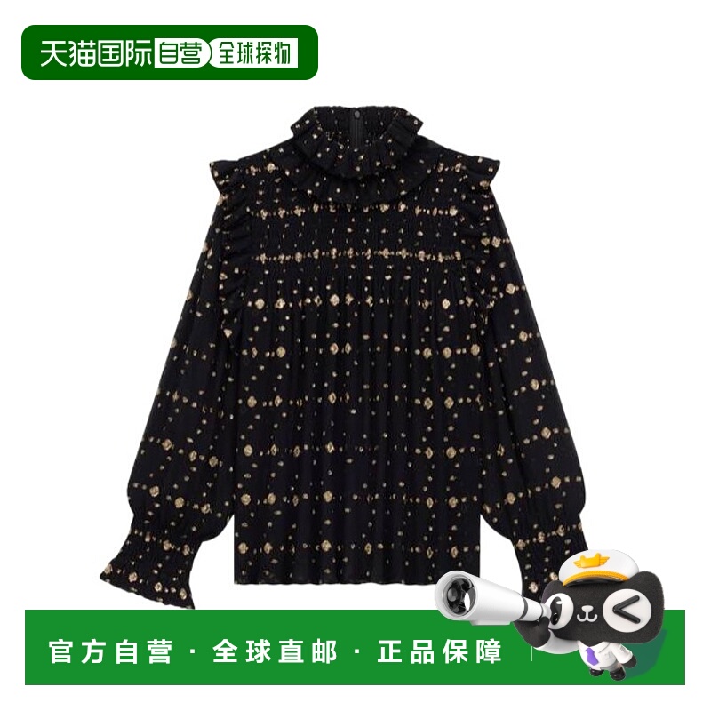 香港直邮Saint Laurent 重绉提花罩衫 816544Y533S