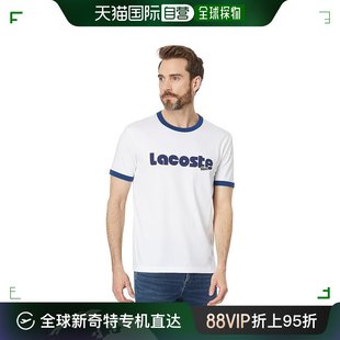 Wording T恤大号 法国鳄鱼 香港直邮潮奢 男士 合体款 Lacoste 短袖