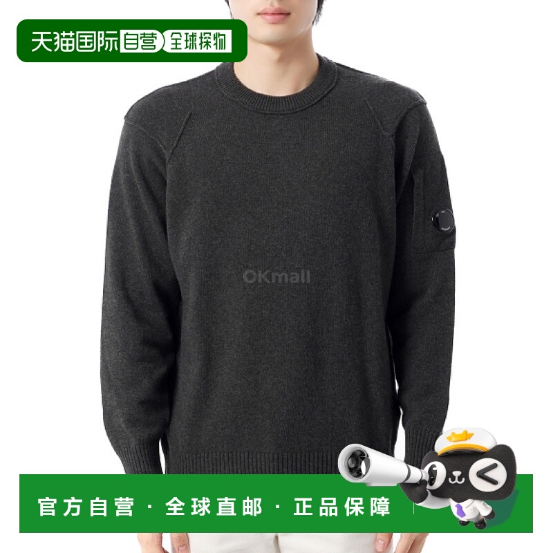 韩国直邮CP COMPANY 羔羊毛 GRS 圆领镜片毛衣 (19CMKN707A 11014