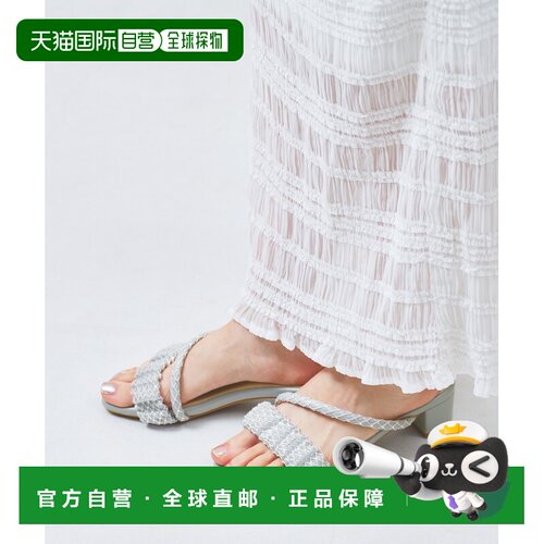 1h可退 日本直邮Oriental Traffic 女士 亮片系带中跟凉鞋 61252