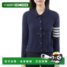 韩国直邮Thom Browne 四条条纹棉质针织纽扣衬衫（FKL003A Y3036