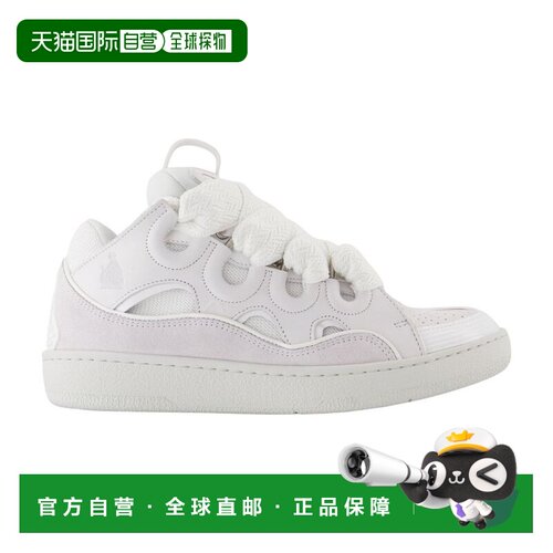 1h可退 香港直邮LANVIN 男士运动鞋 FUSKDK12DRAGP2500 AW2026 白