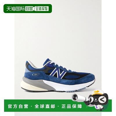 New Balance  男士 990v6 皮革边绒面革网纱运动鞋 U990I