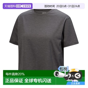 户外短袖 1h可退 LOGO女速干短款 CROP T恤 加拿大直邮始祖鸟TAEMA