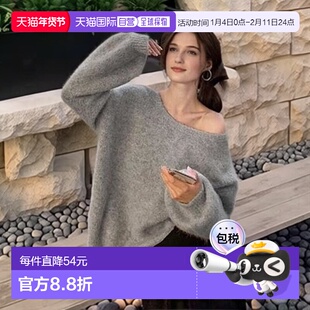 日本直邮日潮 GRL 露背蝴蝶结针织上衣 th005 韩系早秋氛围感穿搭