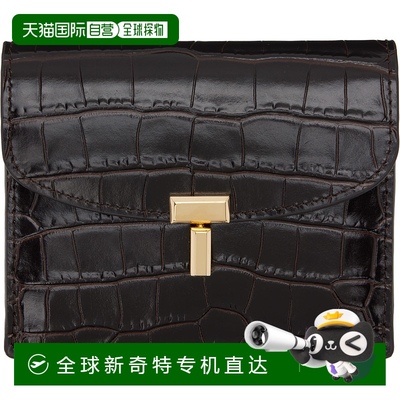 1h可退 香港直邮潮奢 TOTÊME 女士 棕色 T-Lock Croco-Embossed