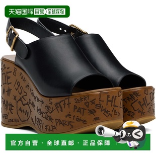 蔻依 女士 凉鞋 香港直邮潮奢 Wedge Chloe Maxime 1h可退 黑色