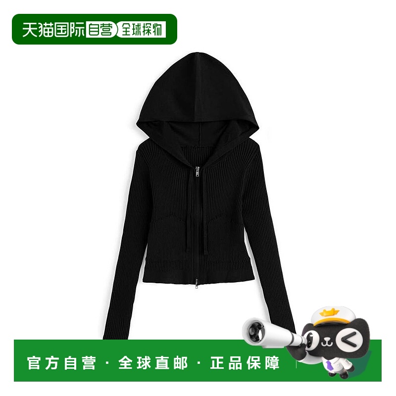 日本直邮日潮 GRL带帽双拉链针织卫衣lt148