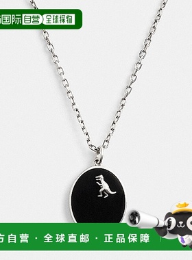 1h可退 日本直邮COACH 蔻驰 蔻驰 经典雷克西恐龙吊坠项链 CT210