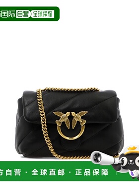 香港直邮PINKO 女士斜挎包 100039A0F2Z99Q AW2025 黑色 Love Min