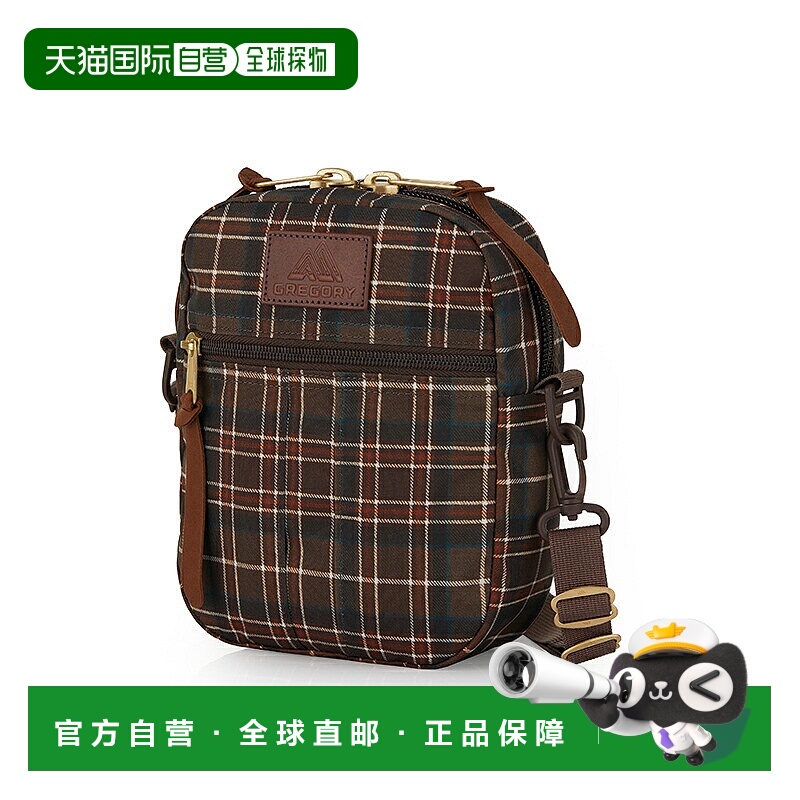 日本直邮GREGORY Quick Pocket 单肩包L 林地格子呢 125415A690