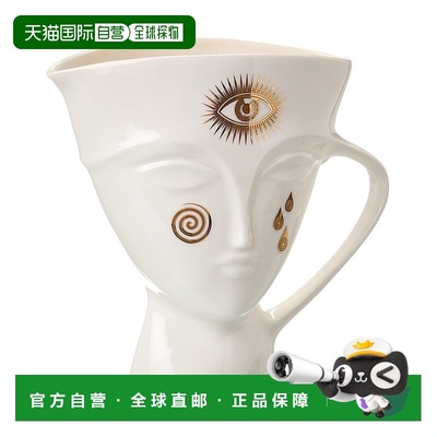 自营Jonathan Adler Gilded Giuliette Pitcher - white 美国奥莱