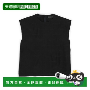 1h可退 香港直邮Balenciaga 巴黎世家 女士 License 无袖T恤(黑色