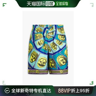 男士 香港直邮潮奢 范思哲 印花斜纹丝绸短裤 Versace 1002476