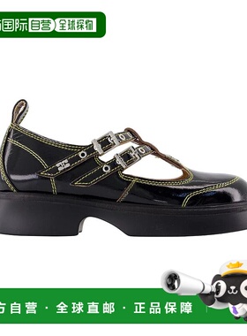 香港直邮GANNI 女士芭蕾乐福鞋 S2928 AW2025 黑色 Ganni Everyda