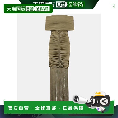 1h可退 香港直邮KHAITE 女士 Jacinta 长款连衣裙 green绿色 舒适