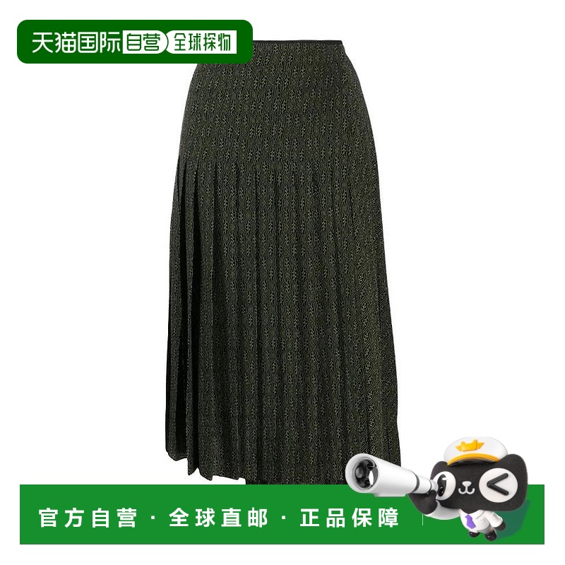 1h可退 香港直邮FENDI 女士半身裙 FQ7076A8FNF16WS百褶裙a字裙