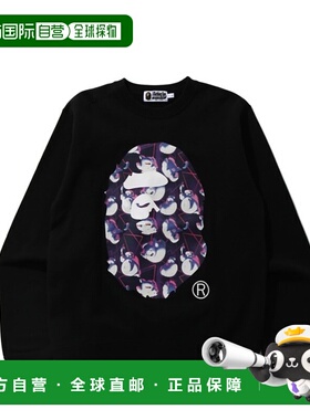 日本直邮BAPE x GHOSTBUSTERS 联名款 Ape Head Crewneck 猿人头