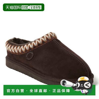 自营Fireside by Dearfoams Men's Grafton Genuine Shearling Cl