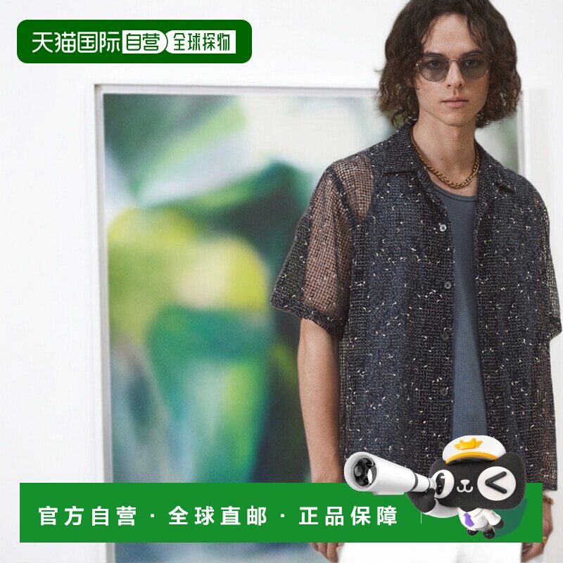 1h可退 日本直邮Casper John 男装 尼普混纺透视衬衫 10126111402