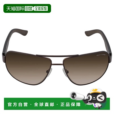 自营Armani Exchange Smoke Gradient Navigator Men's Sunglasse