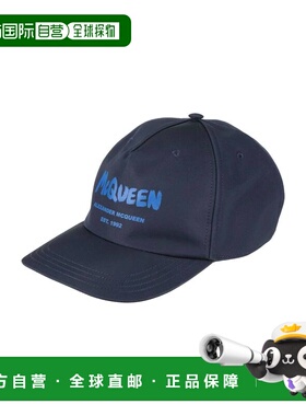 1h可退 香港直邮mcqueen 亚历山大 麦昆 男士 帽子 blue蓝色 舒适