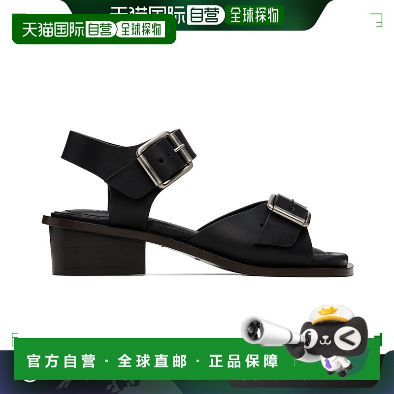 香港直邮潮奢 Lemaire 女士 黑色 Square 35 凉鞋 FO0030LL196