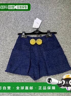 香港直邮BALMAIN 女士短裤 DF0PA280XC676BO AW2024 白色 SHORTS