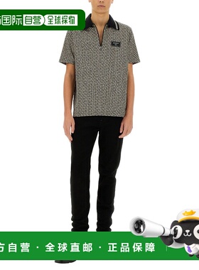 香港直邮BALMAIN 男士T恤 EH1GC027BC90GFE CO 黑色 Polo with mo