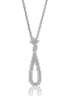 自营vir jewels2/3 克拉实验室培育钻石吊坠项链 .925 纯银 1/3
