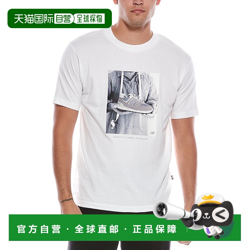 自营New Balance图案T恤-白色 美国奥莱直发