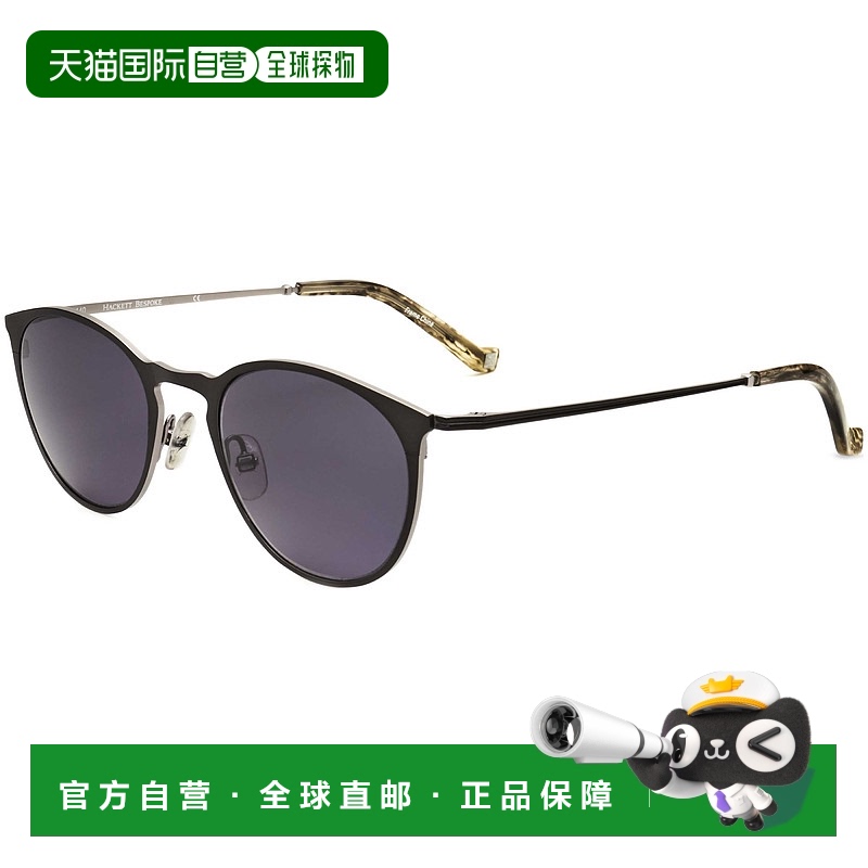 自营Hackett男式49毫米蓝色太阳镜-灰色 美国奥莱直发