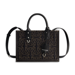 true religion绗缝马蹄现代手提包 - 牛仔布 【美国奥莱】直发