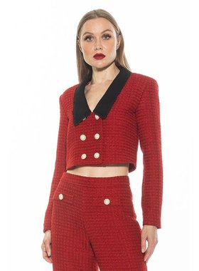 美国直邮Alexia Admor女士外套短款直筒型时尚舒适 休闲女装上衣