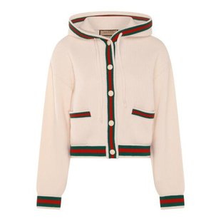 GUCCI24SS毛衣女764690IVORY GREEN RED